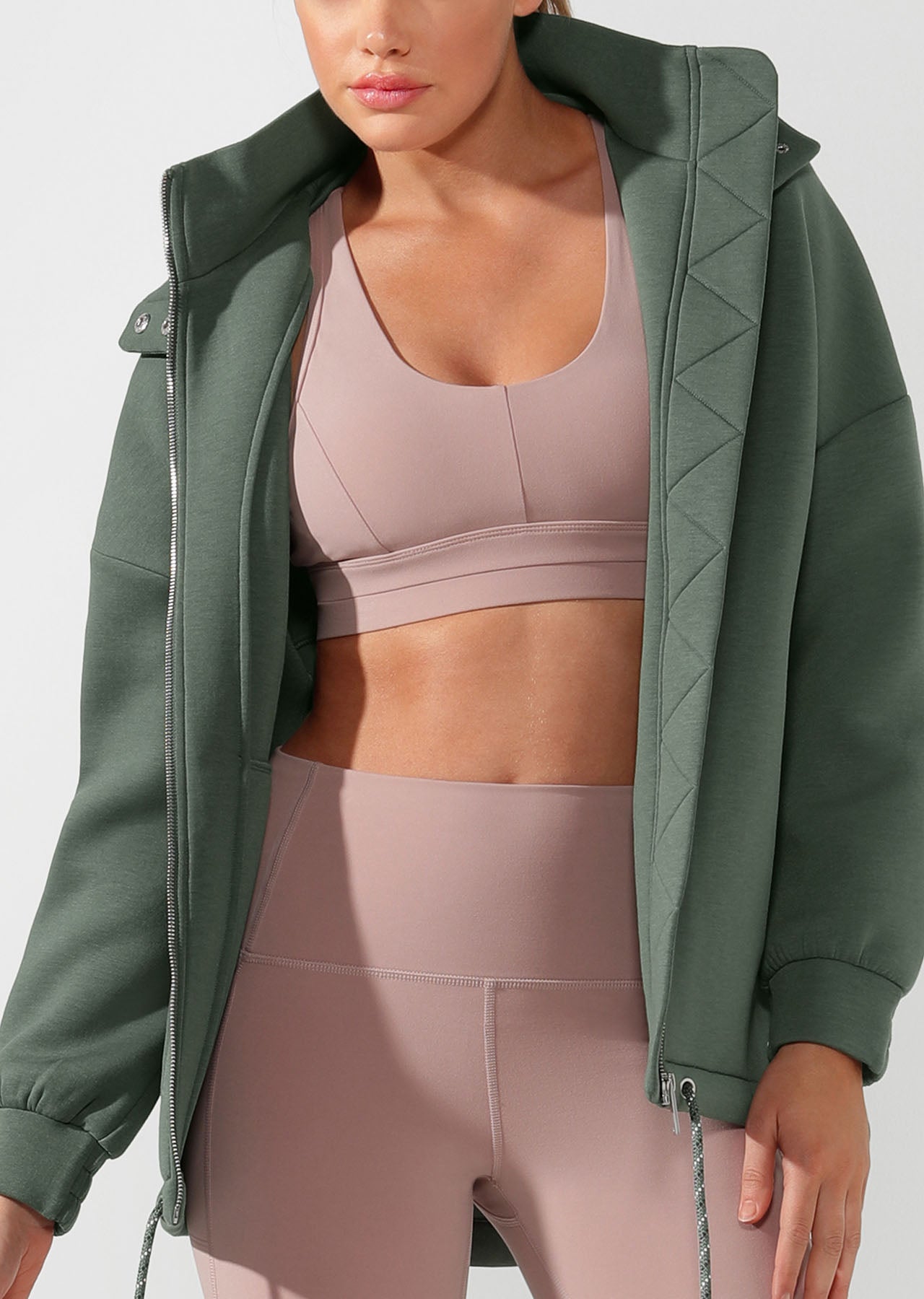 Lorna Jane Easy Oversized Parka - Military