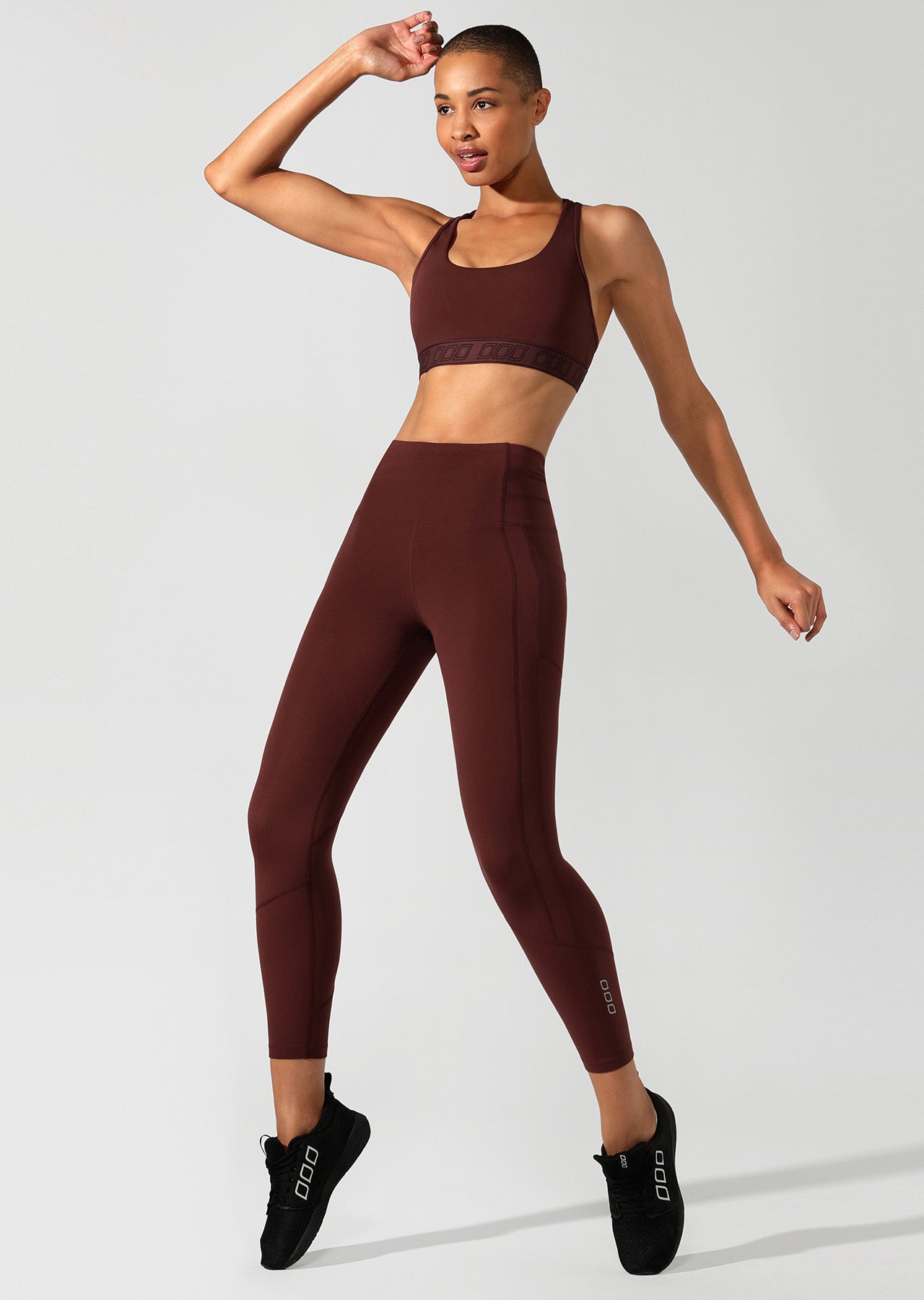 Lorna Jane Easy Support Sports Bra - Cool Brown