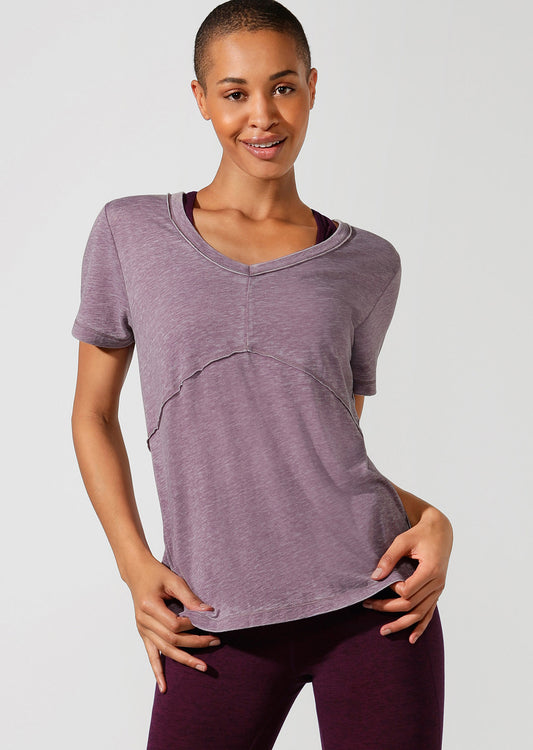 Lorna Jane Easy Wear Tee - Pinot