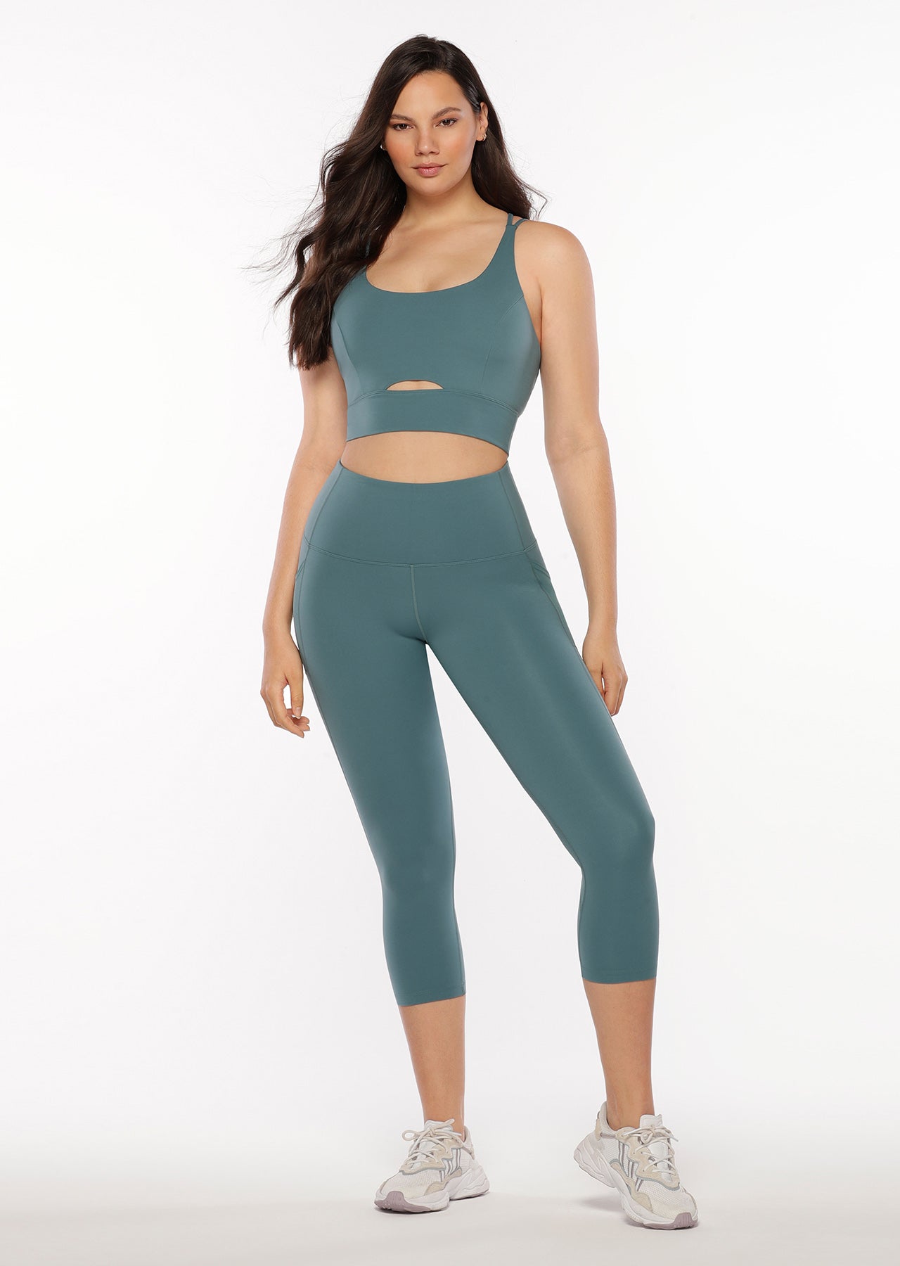 Lorna Jane Recycled Everyday Phone Pocket 7/8 Leggings - Agave Teal