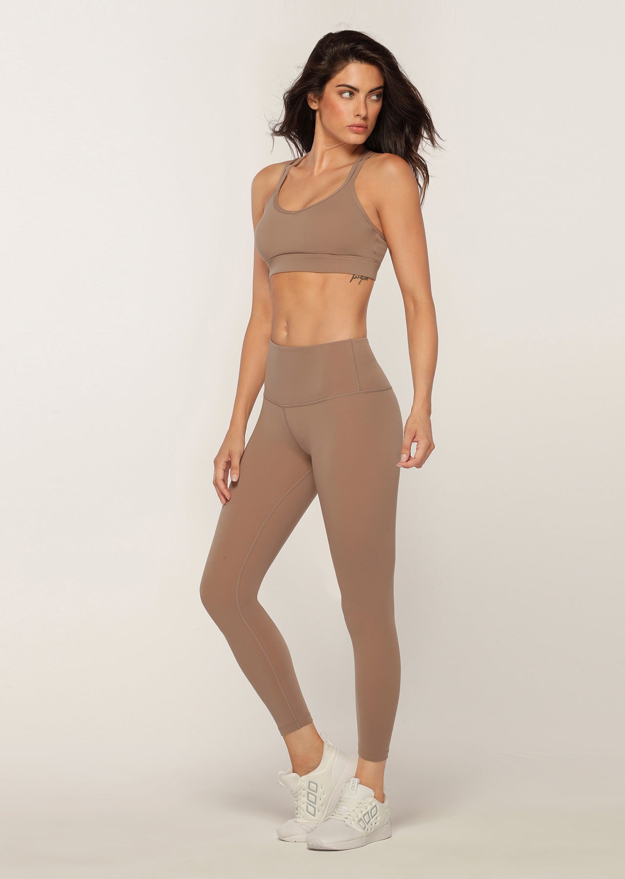 Lorna Jane Effortless Ankle Biter Tight - Bone