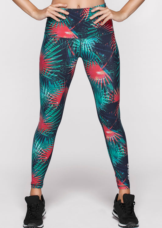 Lorna Jane Electric Palm Bra - Tropical Print