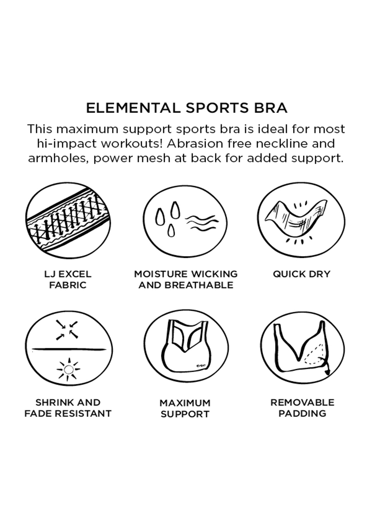 Lorna Jane Elemental Sports Bra - Cosmic Dust