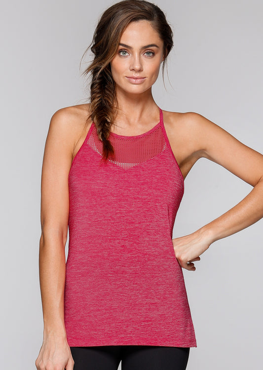 Lorna Jane Eliza Active Tank - Blush Marl