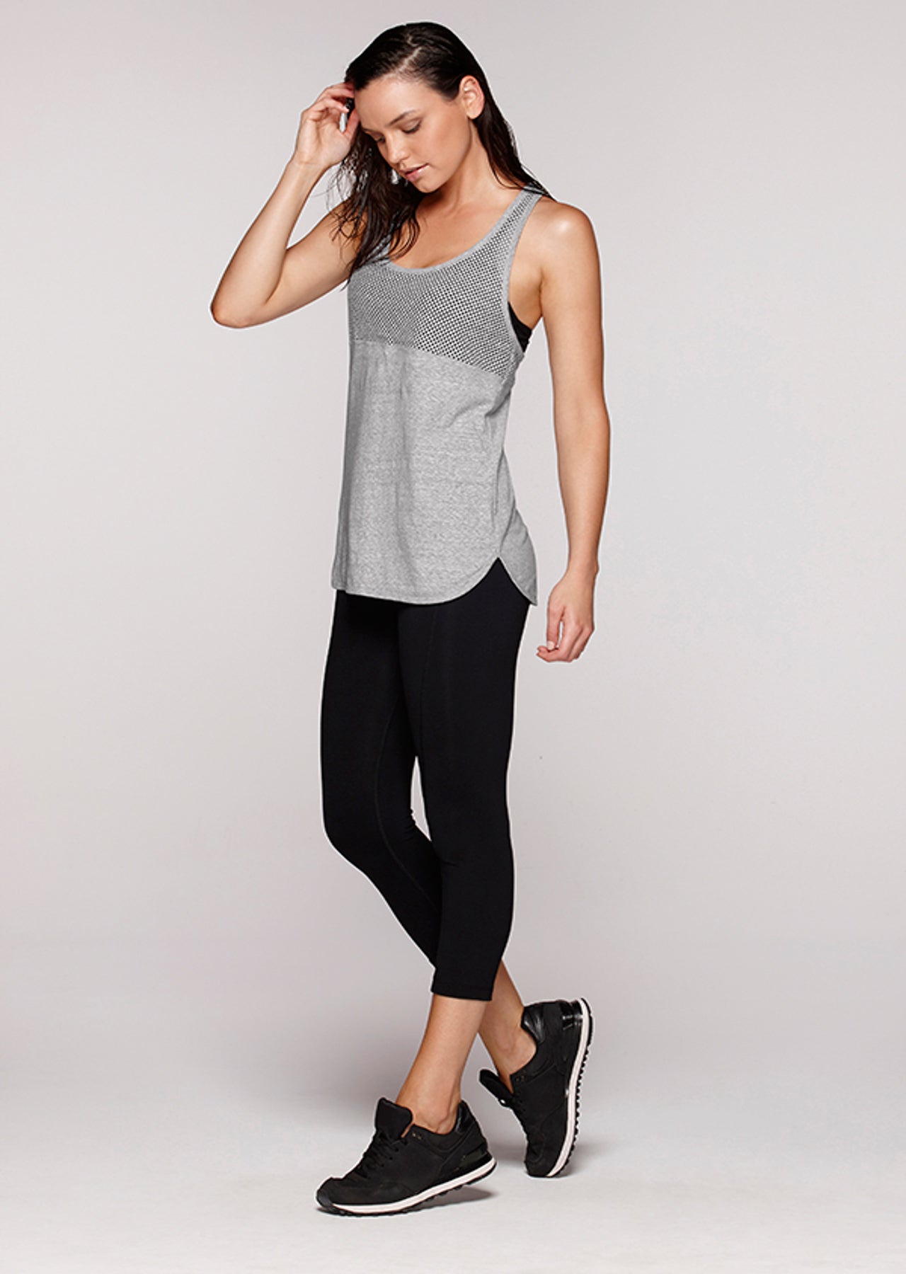 Lorna Jane Emily Tank - Grey Marl