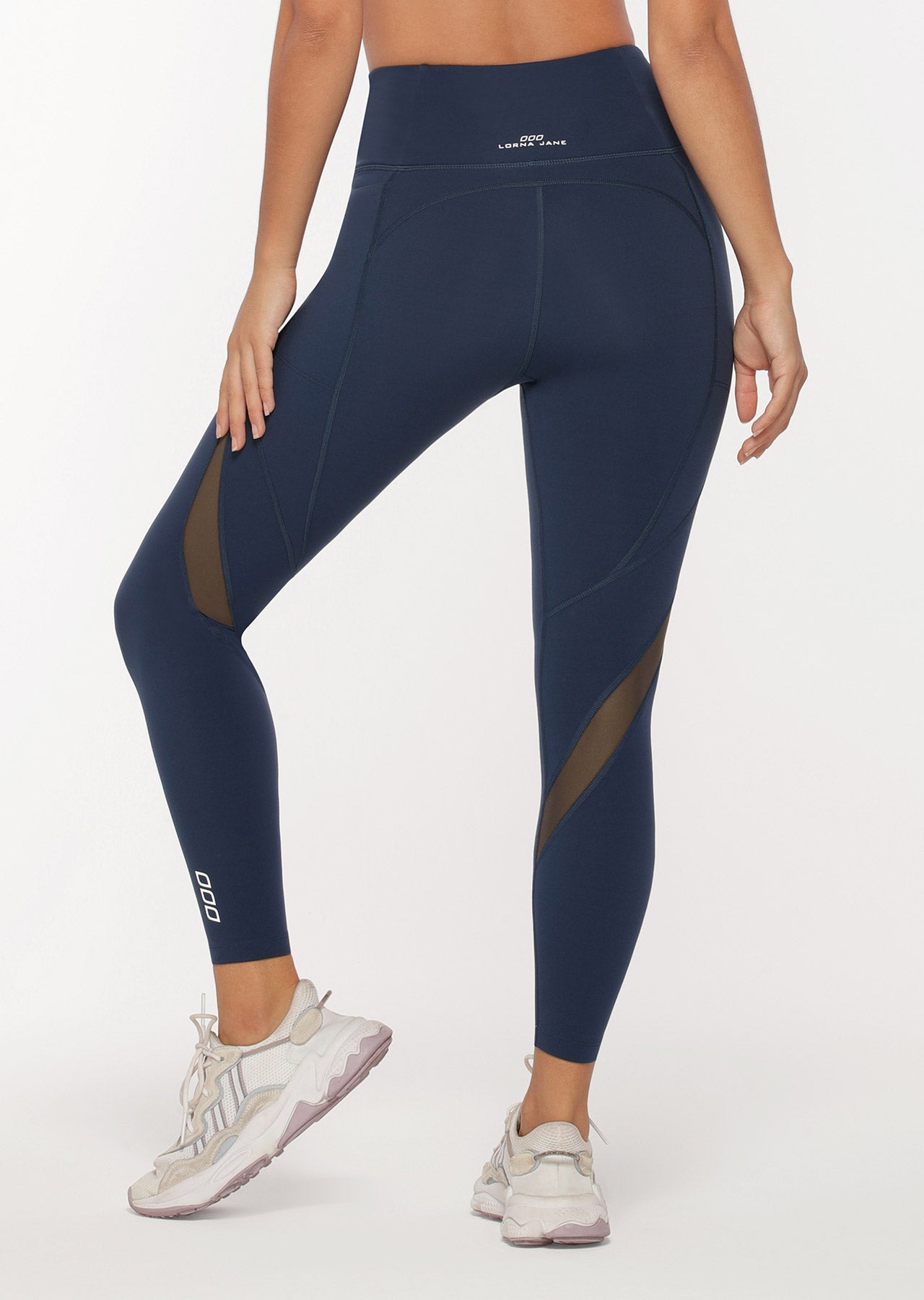 Lorna Jane Empower Phone Pocket Ankle Biter Leggings - Pebble Blue