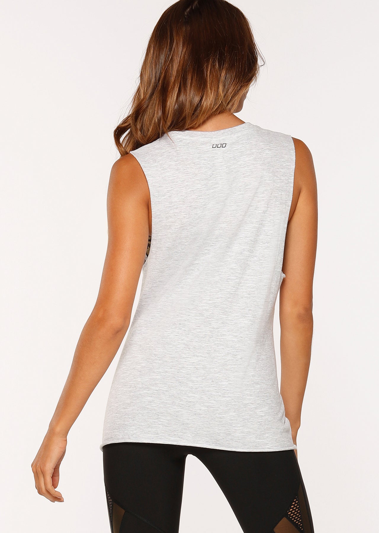 Lorna Jane Empower Tank - Light Grey Marl
