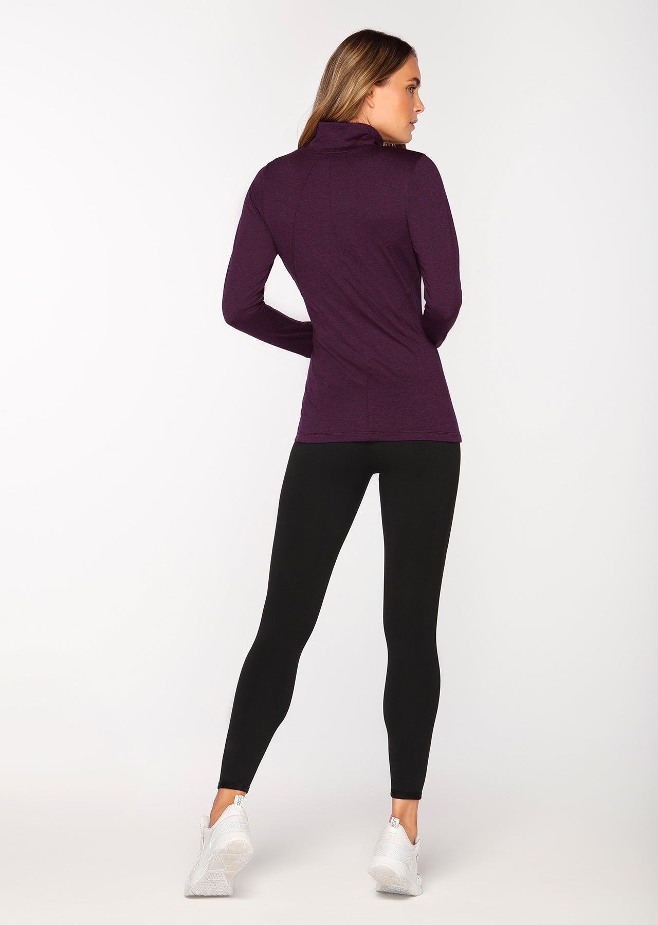 Lorna Jane Endurance Active Zip Thru - Dark Grape Marl