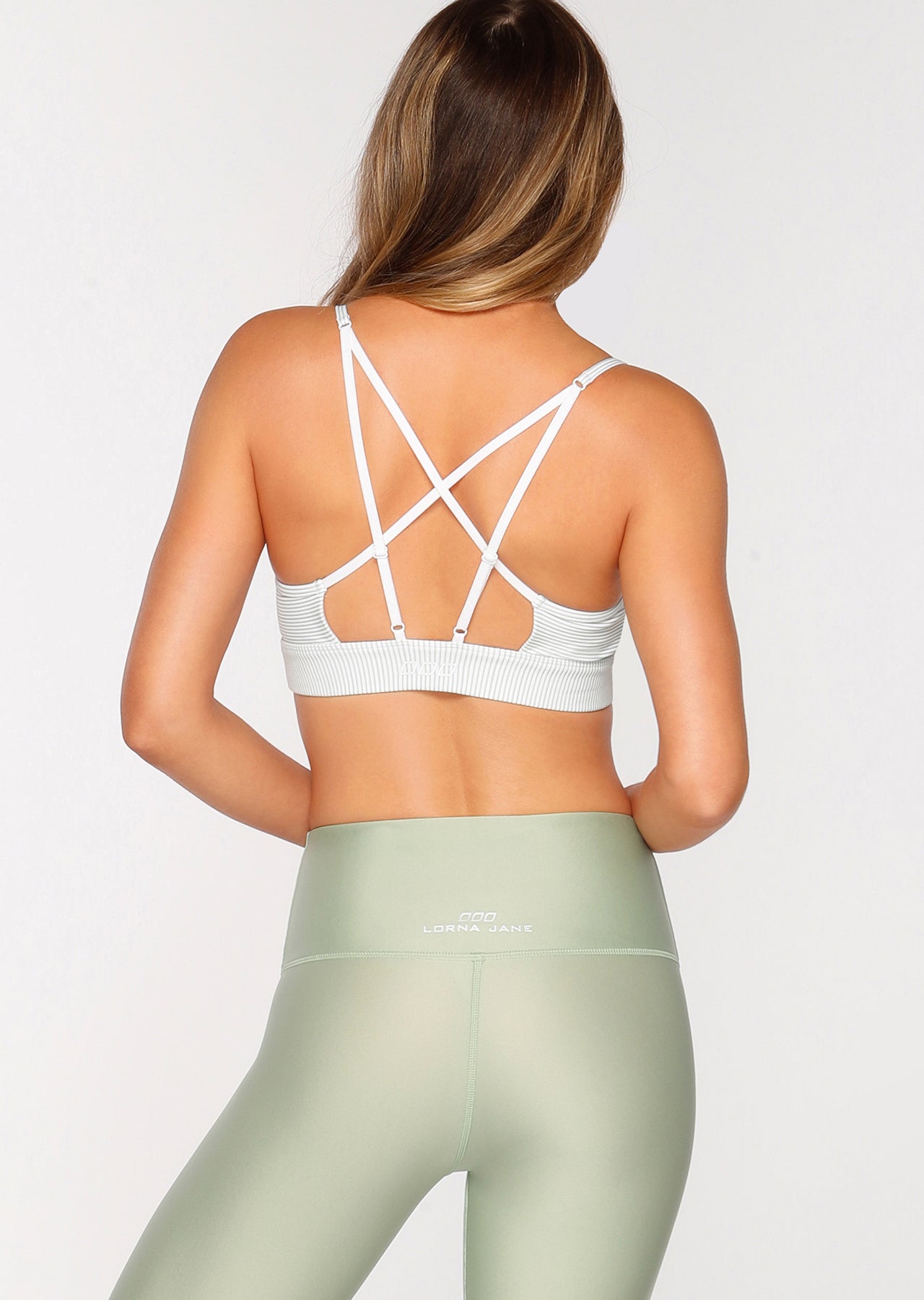 Lorna Jane Energy Sports Bra - Wild Mint/White