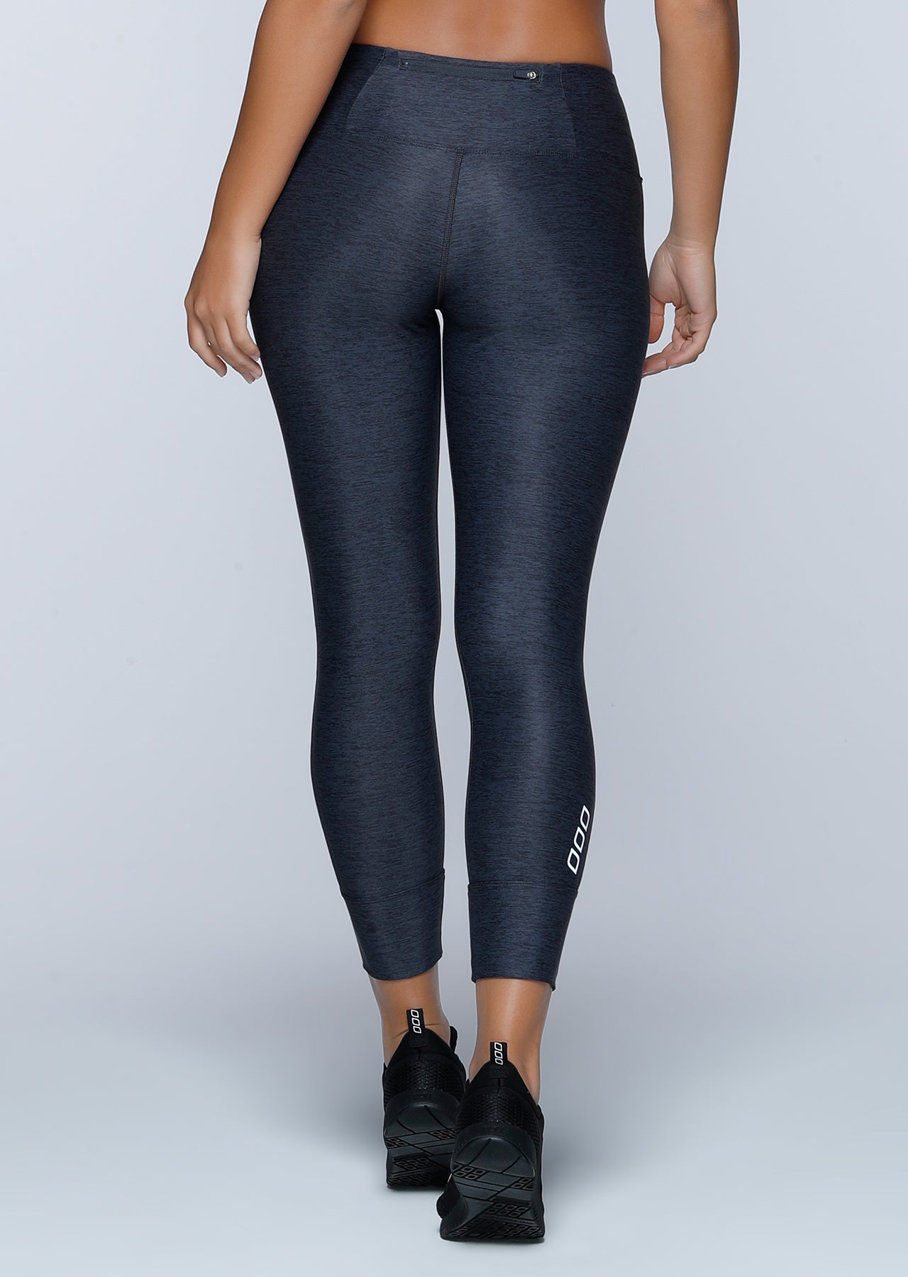 Lorna Jane Epic Core Ankle Biter Tight - Deep Grey/Black