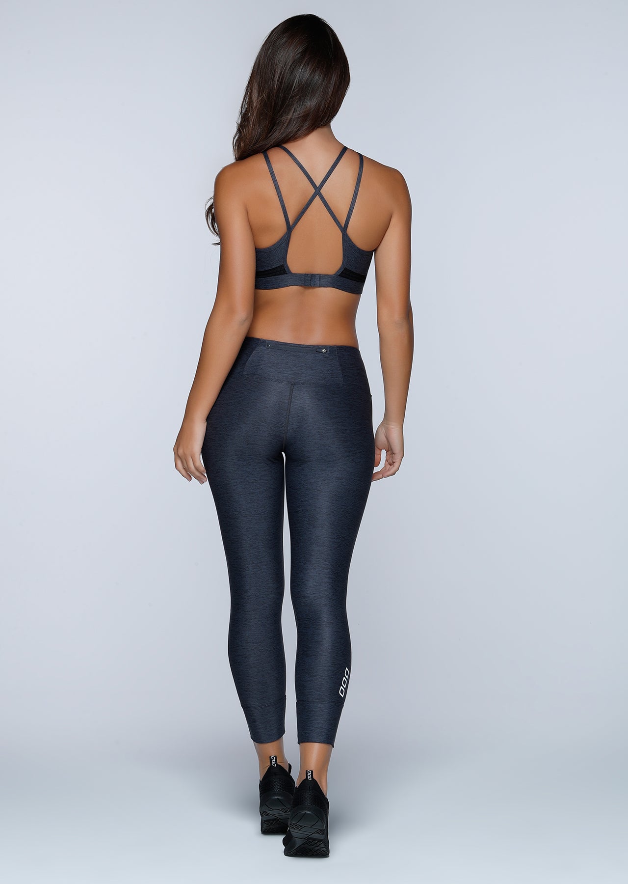 Lorna Jane Epic Sports Bra - Deep Grey/Black
