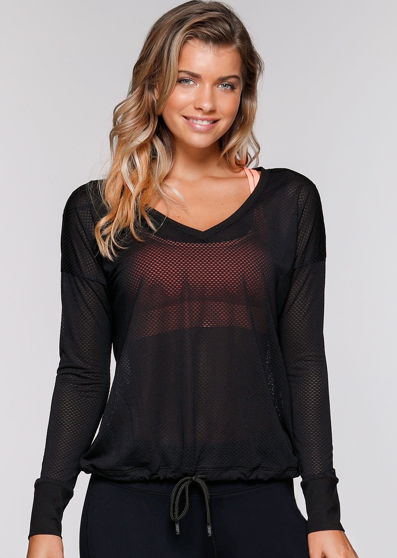 Lorna Jane Escape L/Slv Excel Top - Black