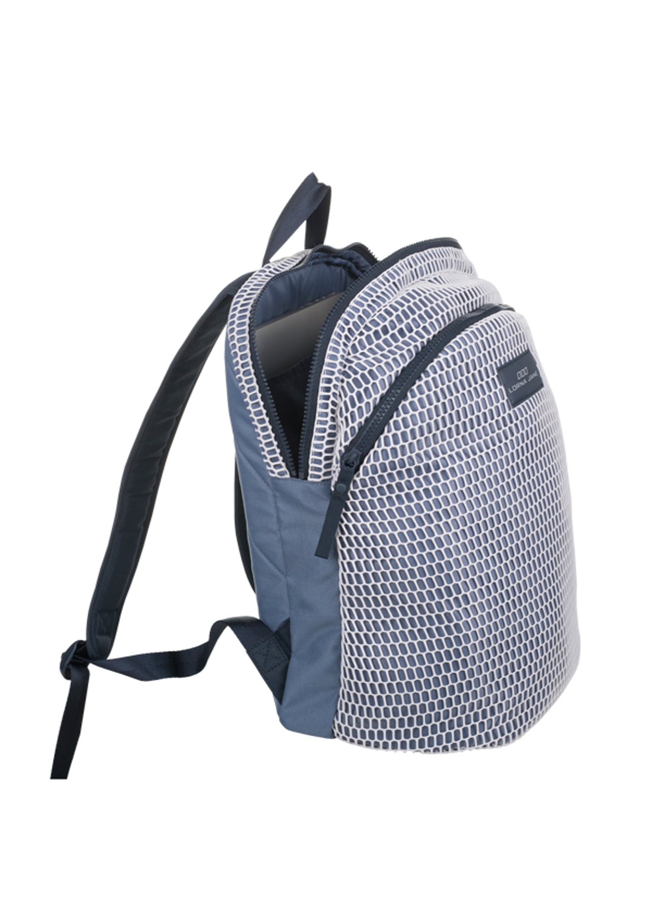 Lorna Jane Essential Backpack - Powder Grey/White
