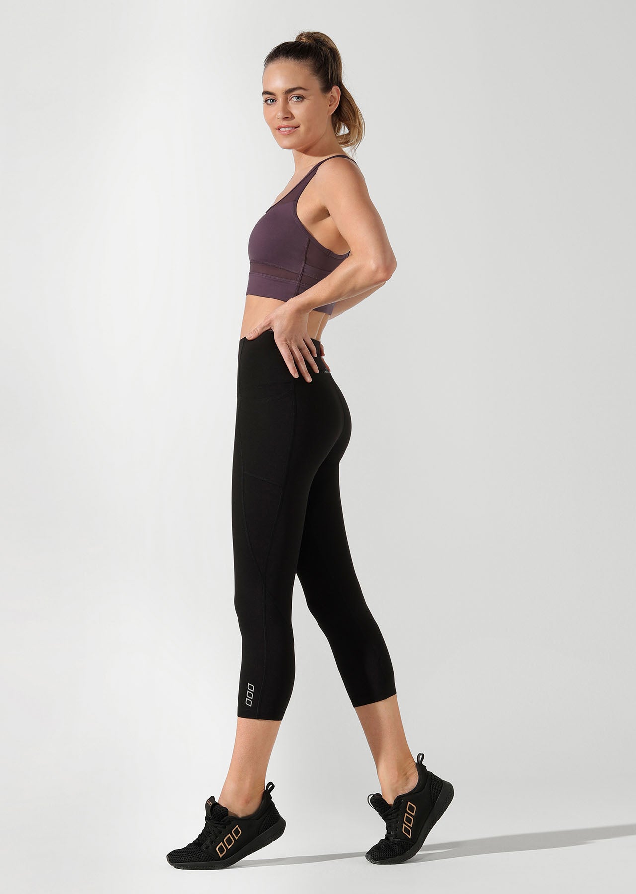 Lorna Jane Essential Phone Pocket 7/8 Tight - Black