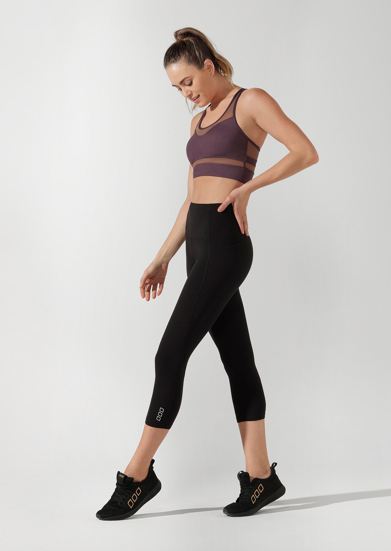 Lorna Jane Essential Phone Pocket 7/8 Tight - Black