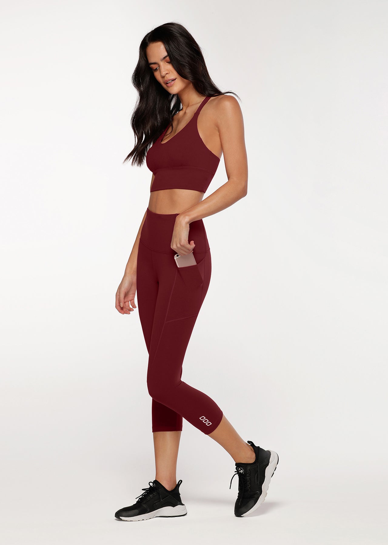 Lorna Jane Everyday 7/8 Leggings - Cherry
