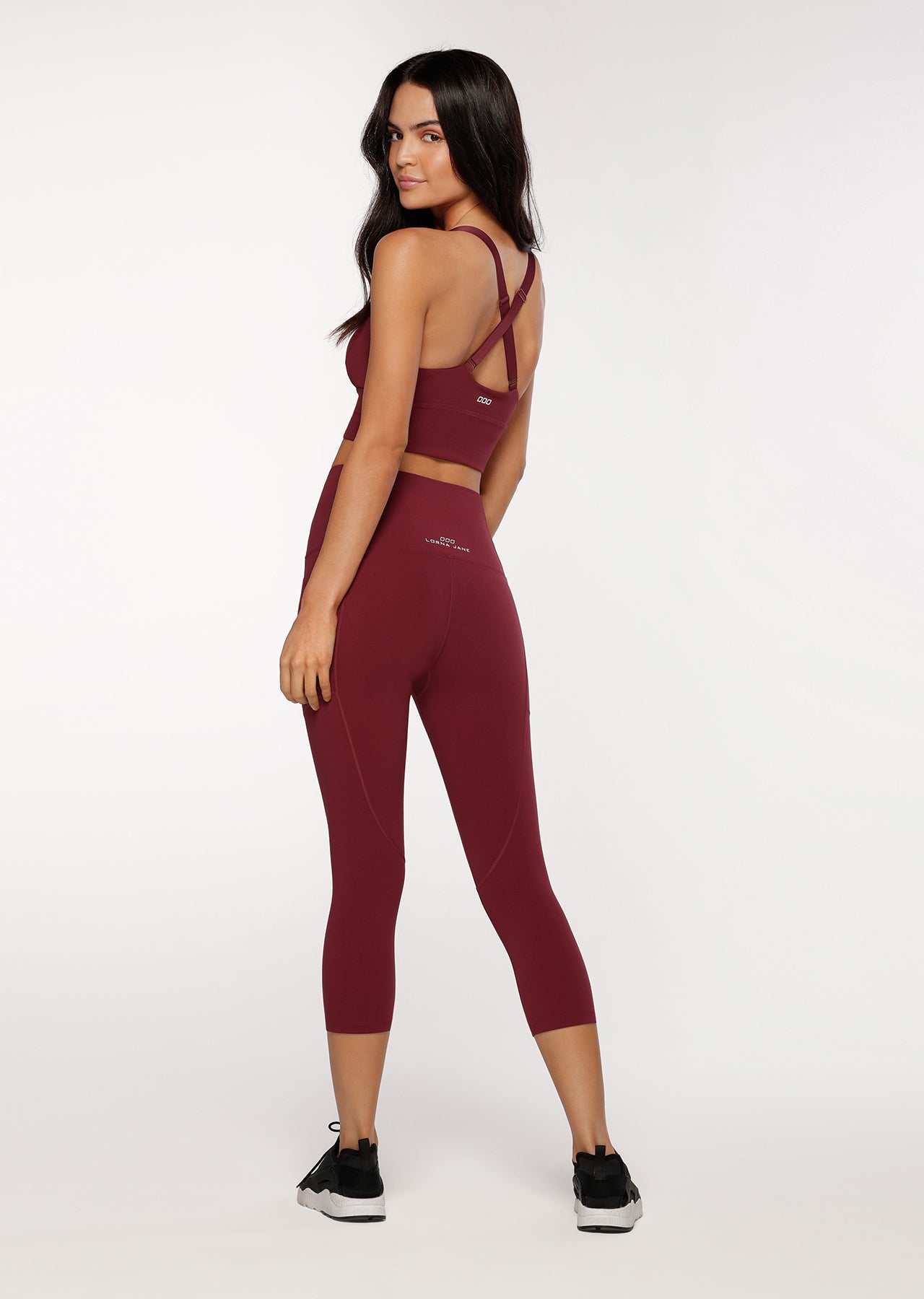 Lorna Jane Everyday 7/8 Leggings - Cherry