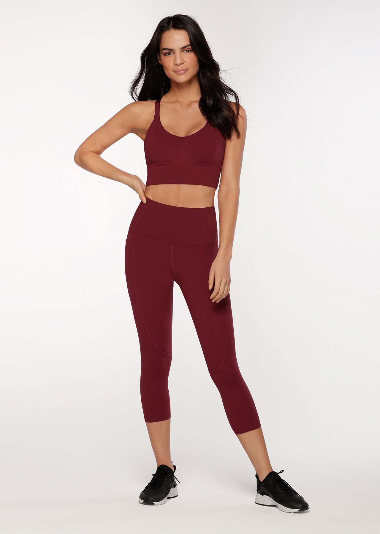 Lorna Jane Everyday 7/8 Leggings - Cherry