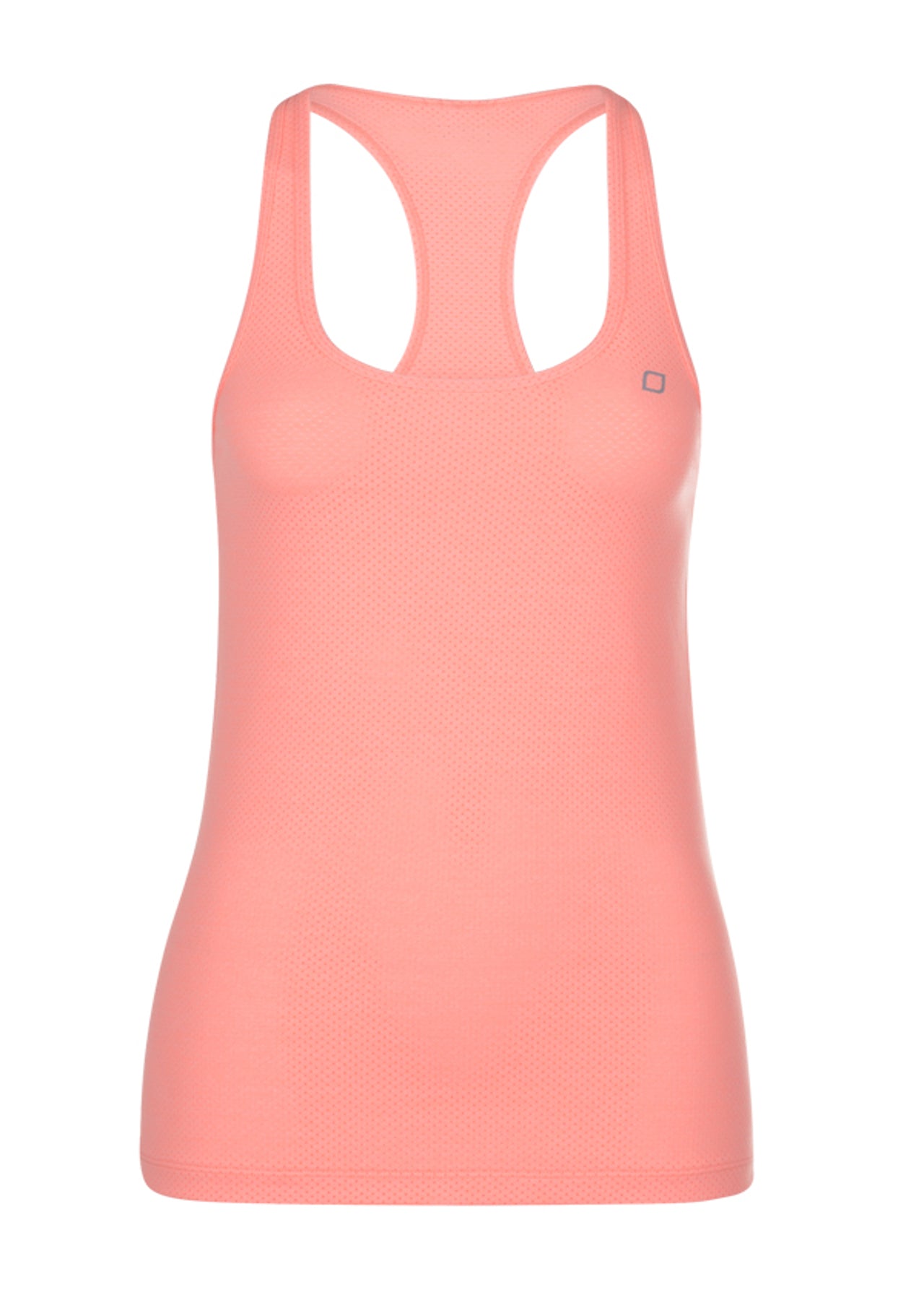 Lorna Jane Everyday Excel Tank - Pale Neon Apricot Marl