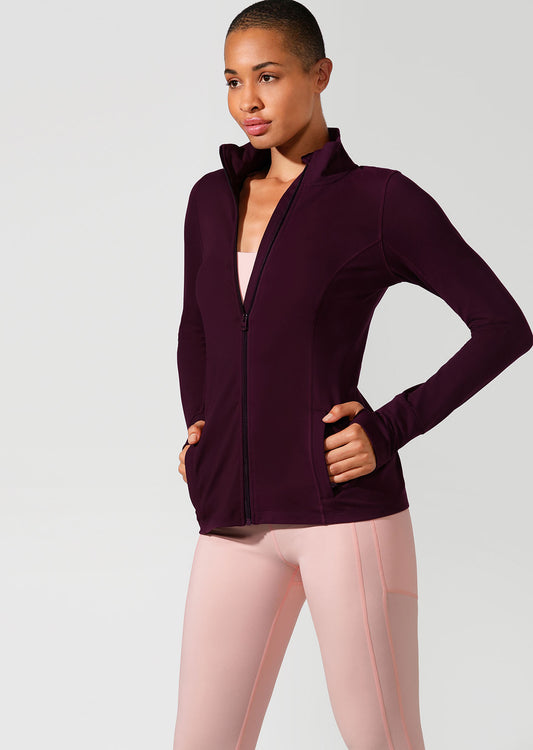 Lorna Jane Everyday Excel Workout Jacket - Pinot
