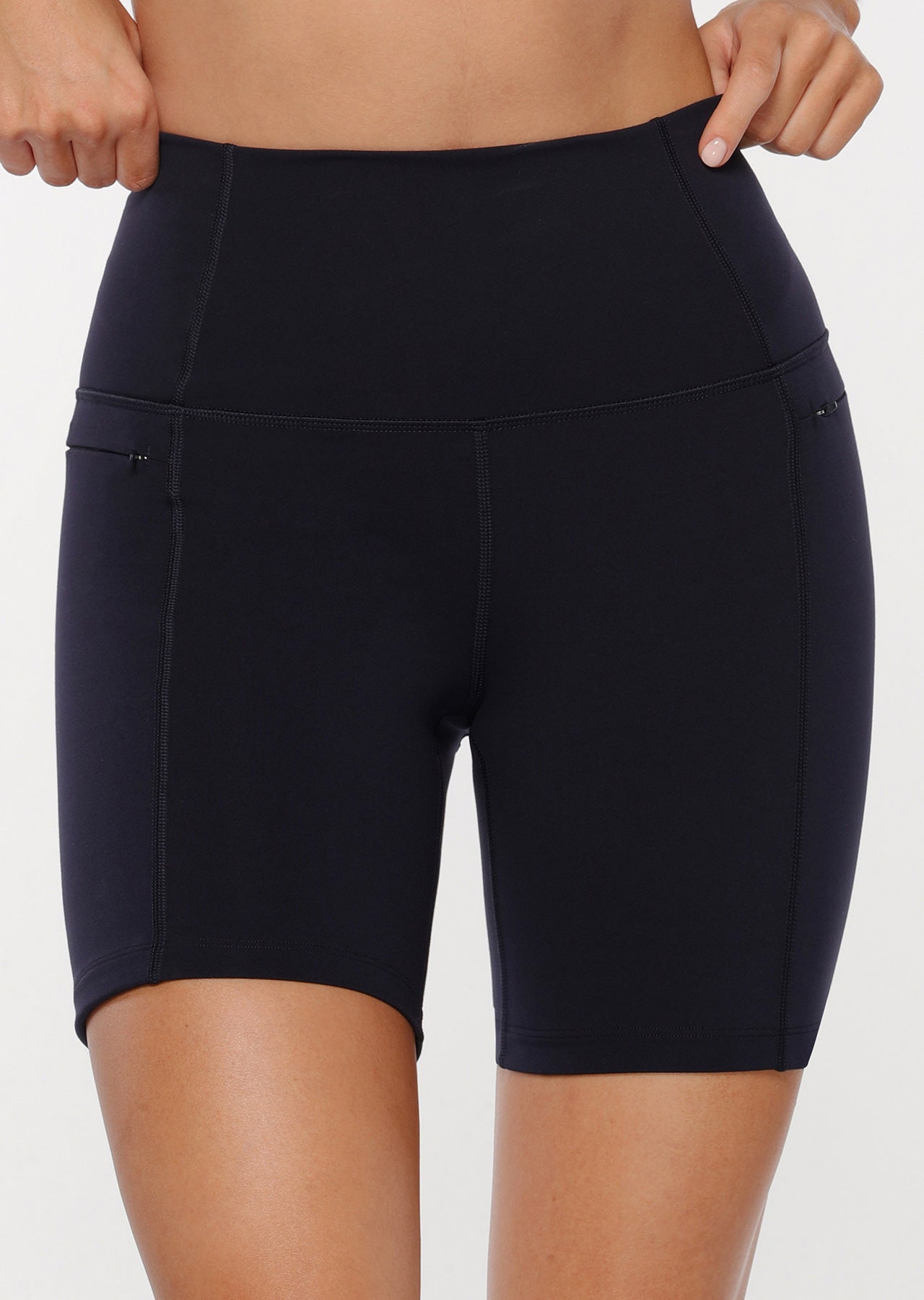 Lorna Jane Everyday Zip Bike Shorts - French Navy
