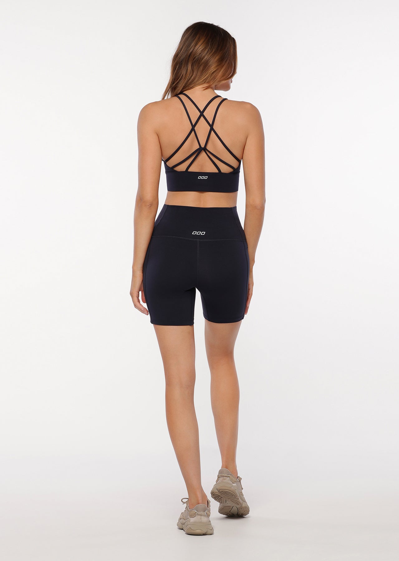 Lorna Jane Everyday Zip Bike Shorts - French Navy