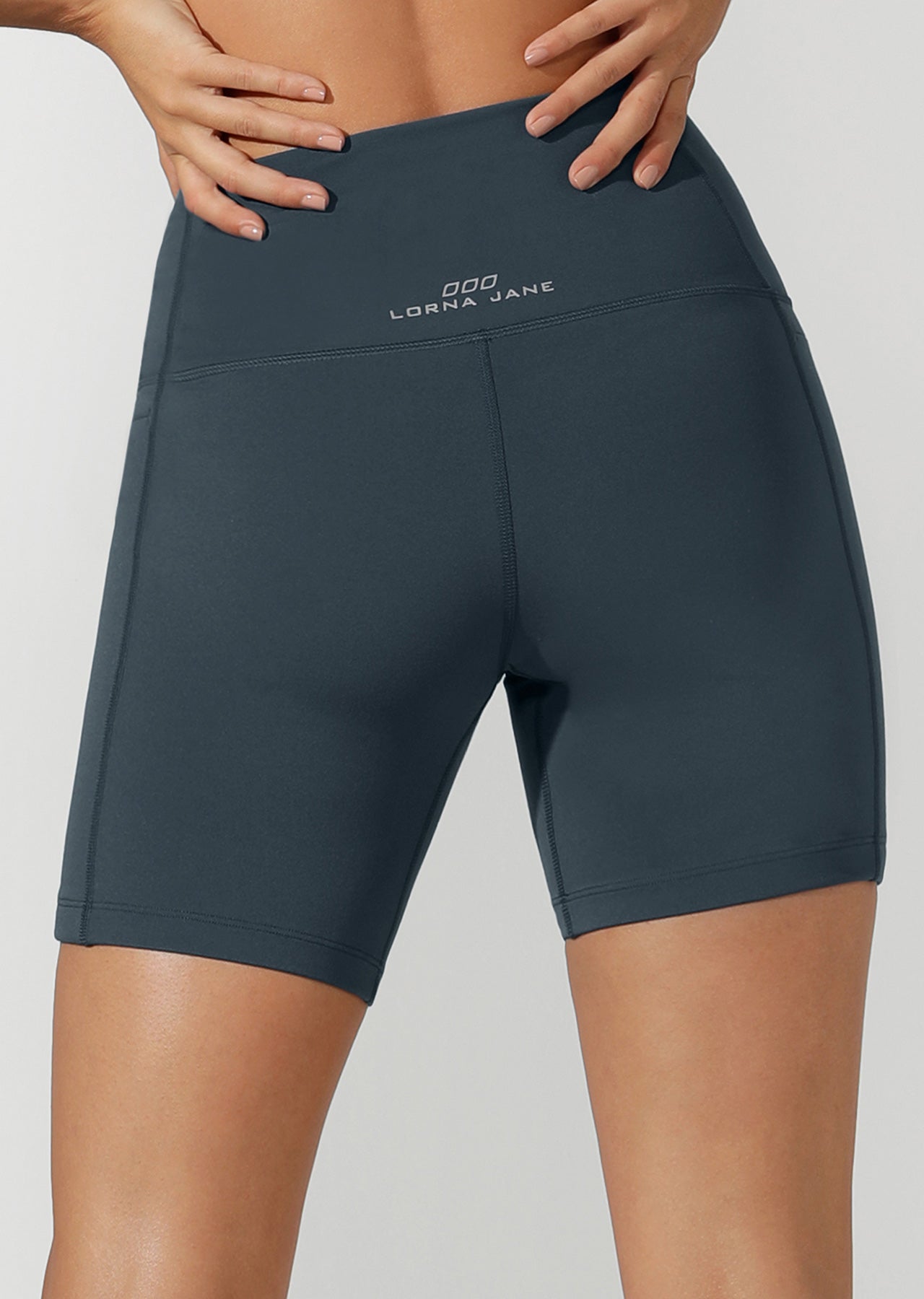 Lorna Jane Everyday Zip Short Tight - Pale Indigo