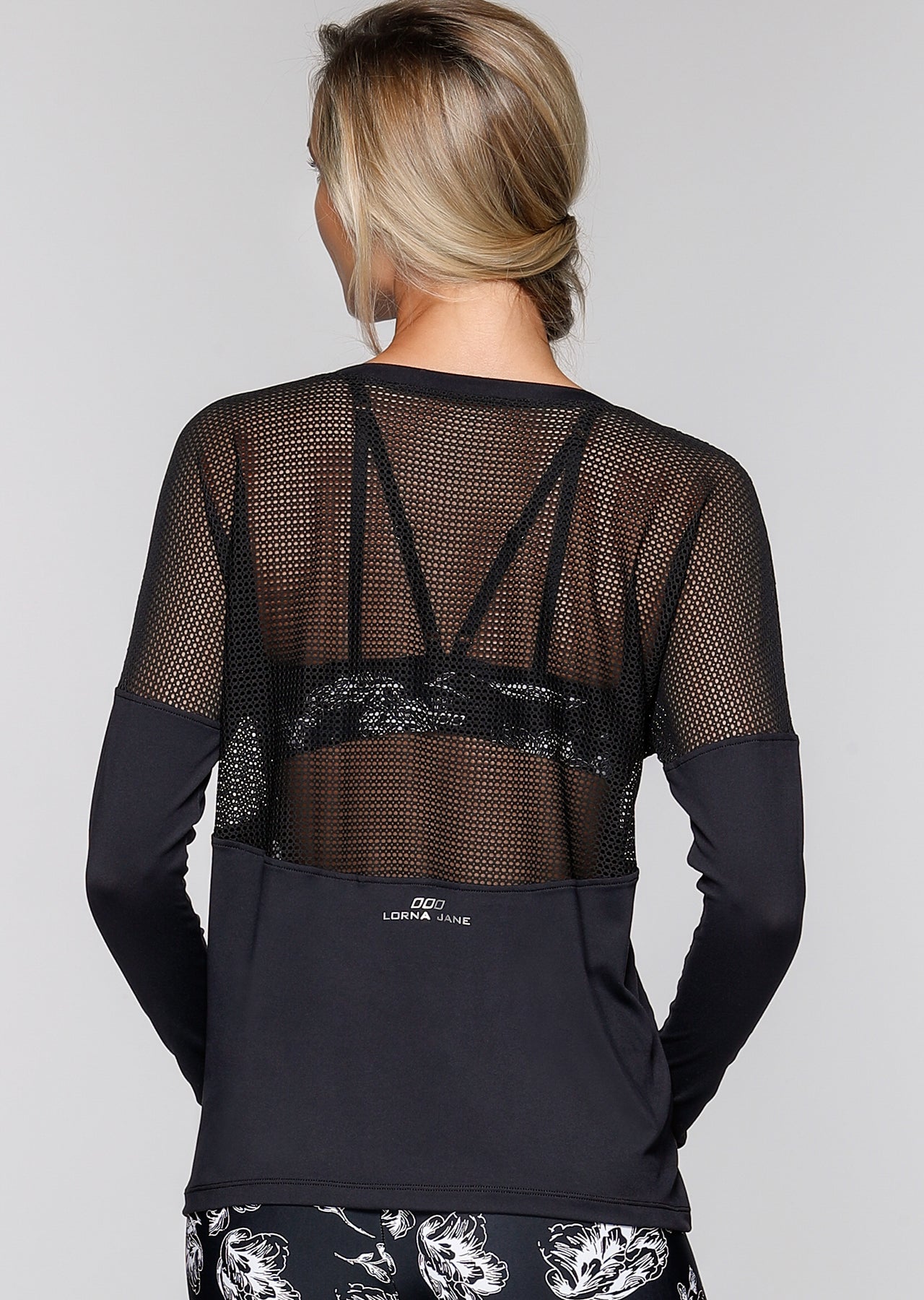 Lorna Jane Evolve L/Slv Excel Top - Black