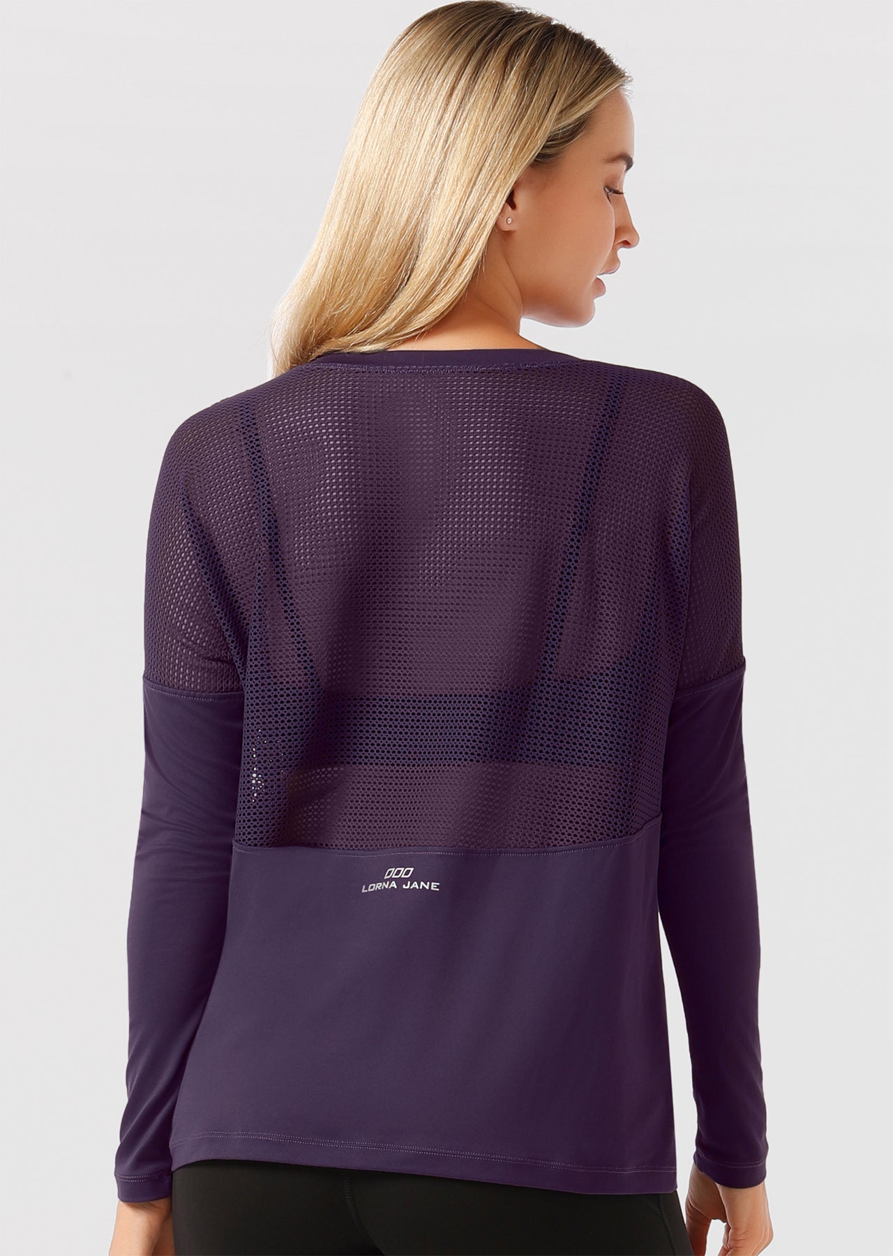 Lorna Jane Evolve L/Slv Excel Top - Night Violet