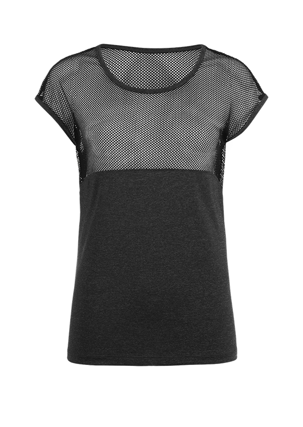 Lorna Jane Evolve S/Slv Excel T-Shirt - Black Marl