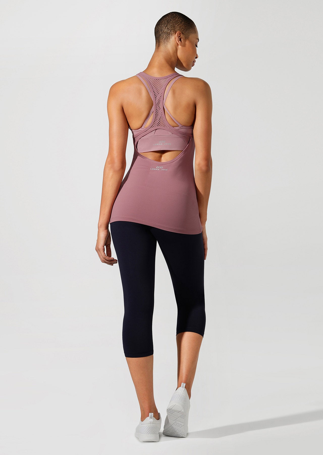 Lorna Jane Excel Performance Tank - Pale Mauve