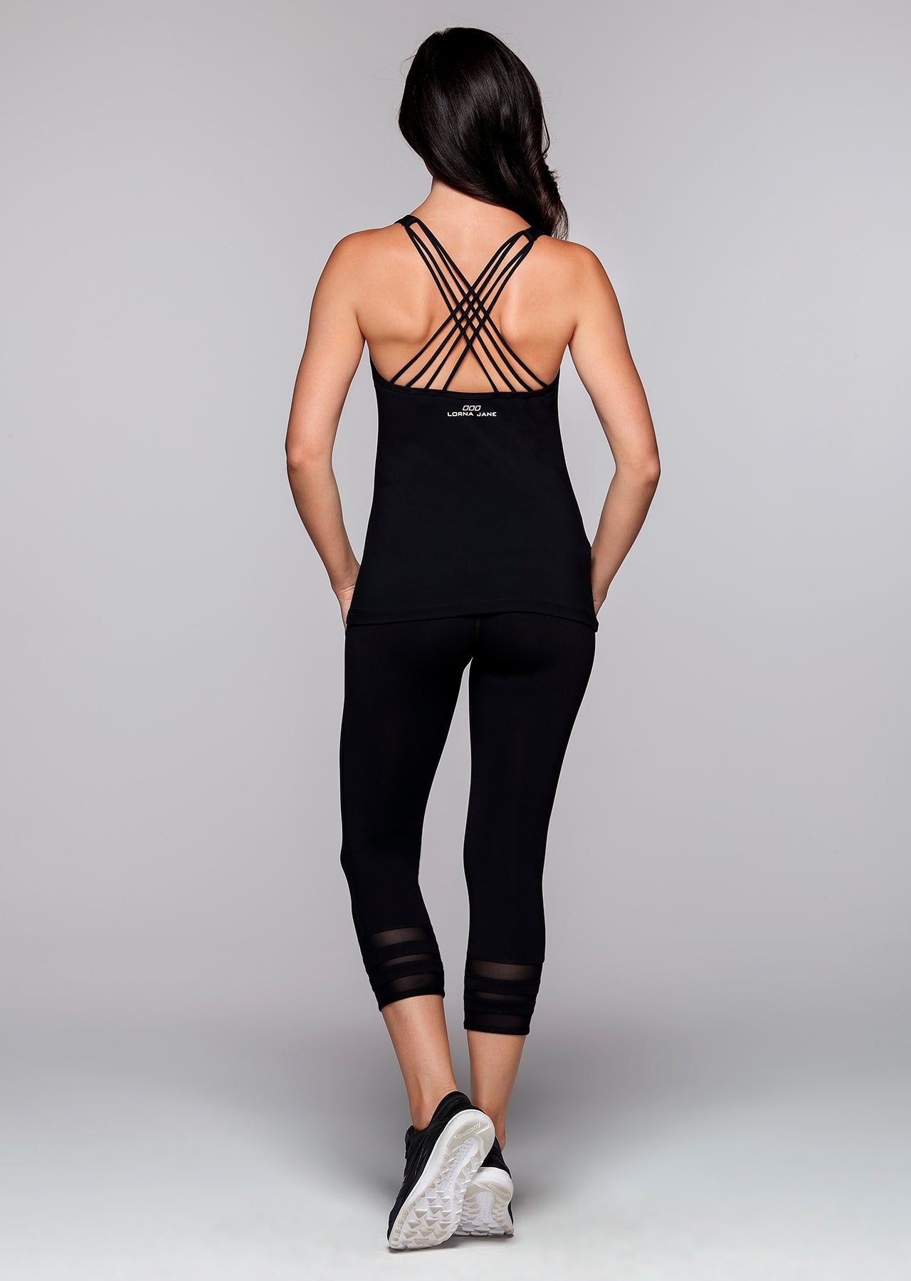 Lorna Jane Exhale Yoga Tank - Black