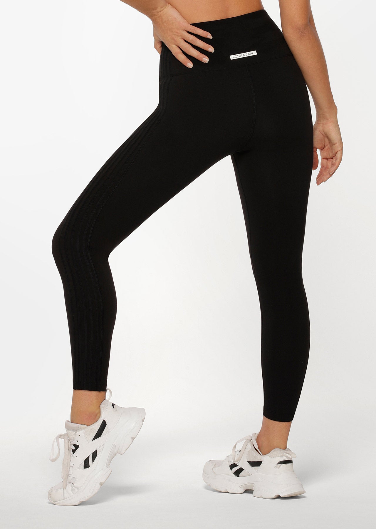 Lorna Jane Extend Spliced Ankle Biter Leggings - Black