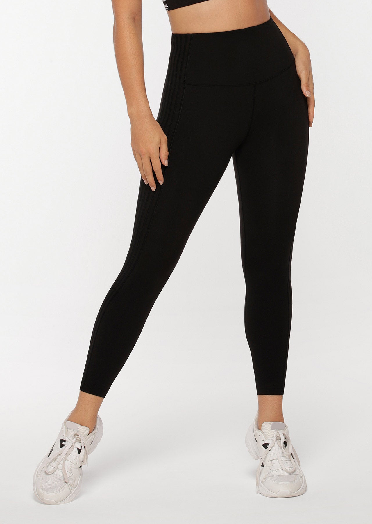Lorna Jane Extend Spliced Ankle Biter Leggings - Black