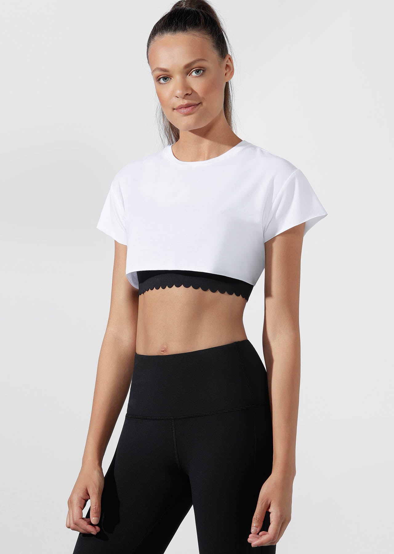 Lorna Jane Extreme Cropped Active Tee - White