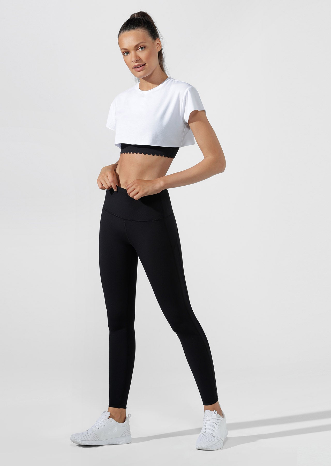 Lorna Jane Extreme Cropped Active Tee - White