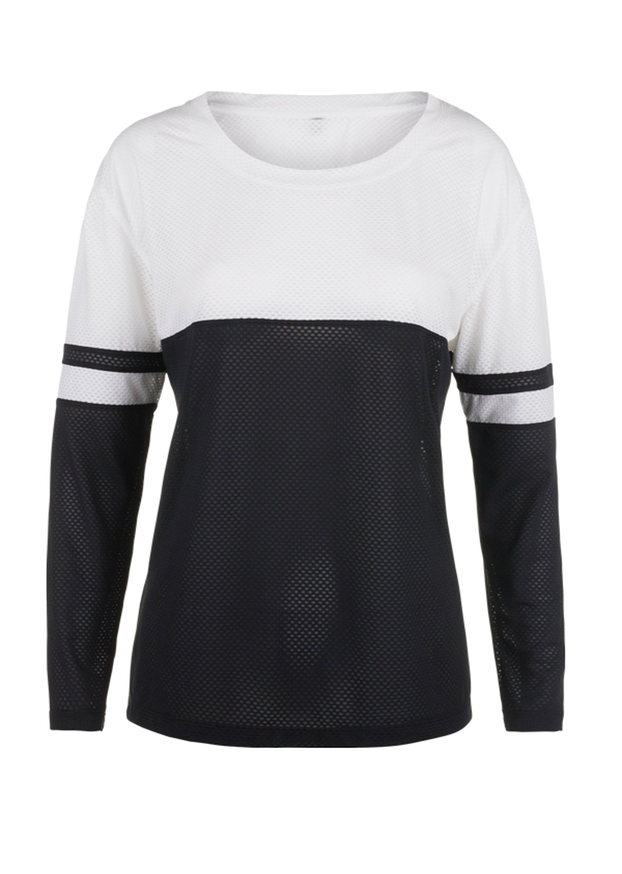 Lorna Jane Eyes On Me L/Slv Active Top - Black/White