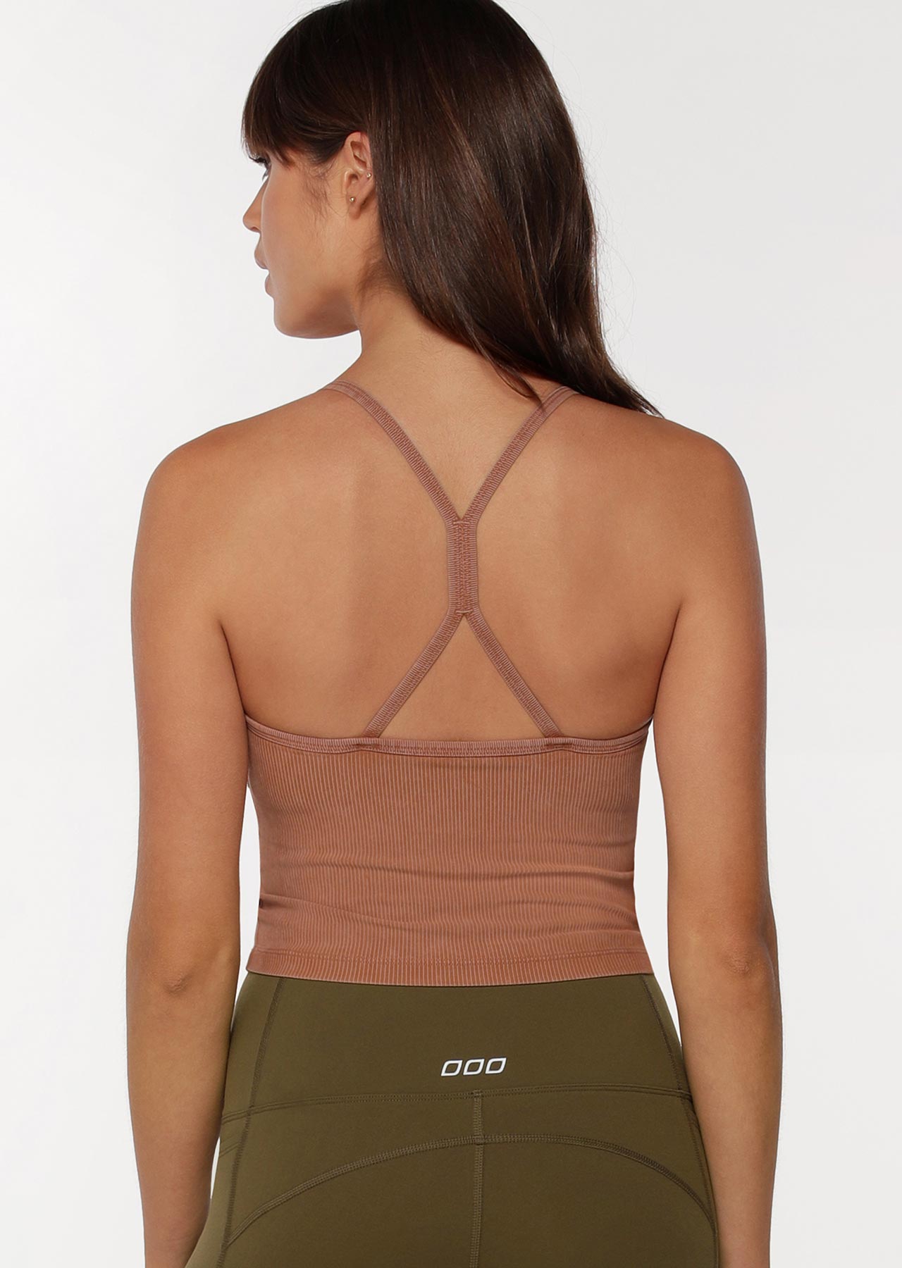 Lorna Jane Fast Track Rib Active Tank - Washed Autumn