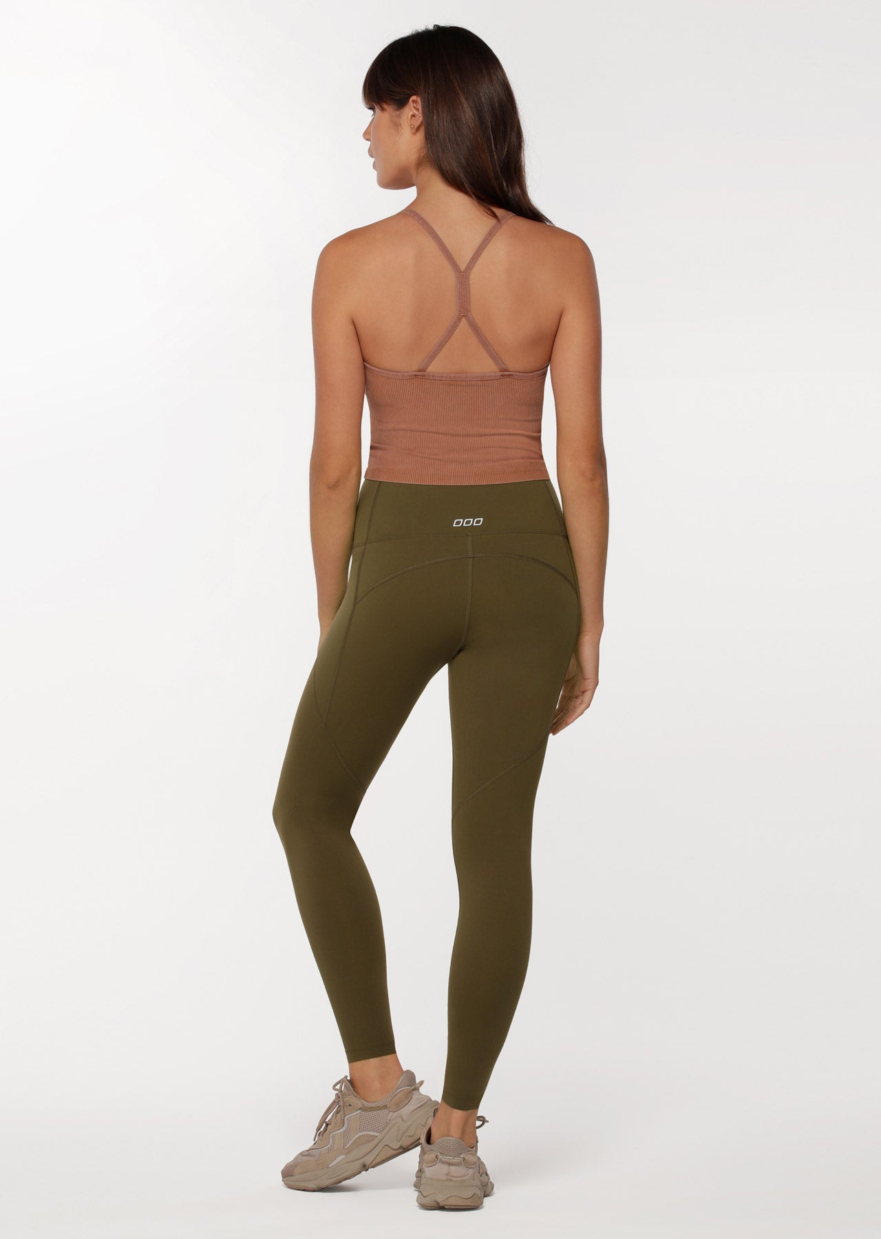 Lorna Jane Fast Track Rib Active Tank - Washed Autumn