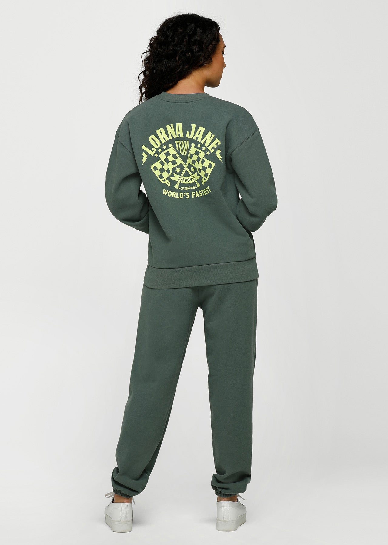 Lorna Jane Fastest Terry Track Pants - Military