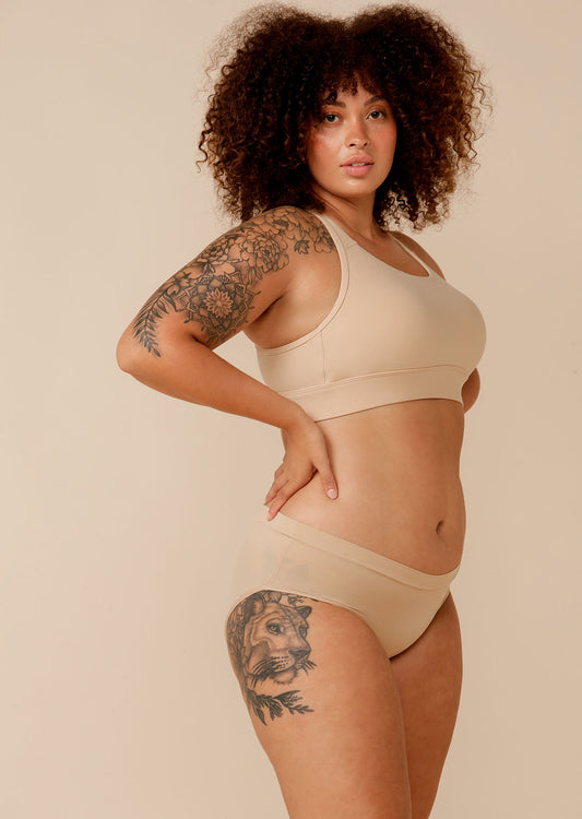 Lorna Jane Feel Naked Brief - Almond