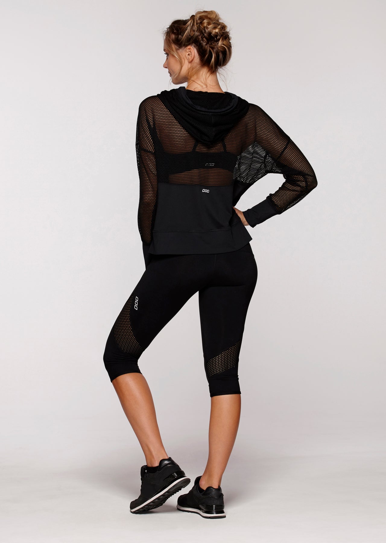 Lorna Jane Feel The Beat Cropped Hoodie - Black