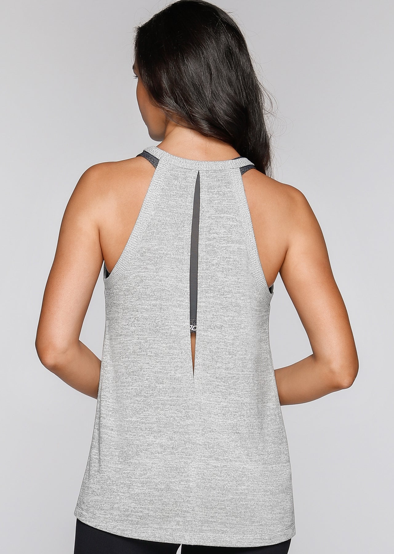 Lorna Jane Fenna Tank - Snow Grey Marl