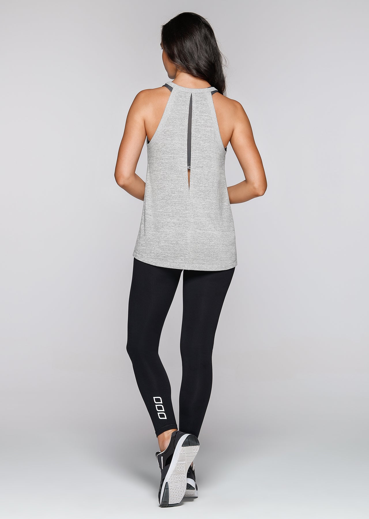 Lorna Jane Fenna Tank - Snow Grey Marl