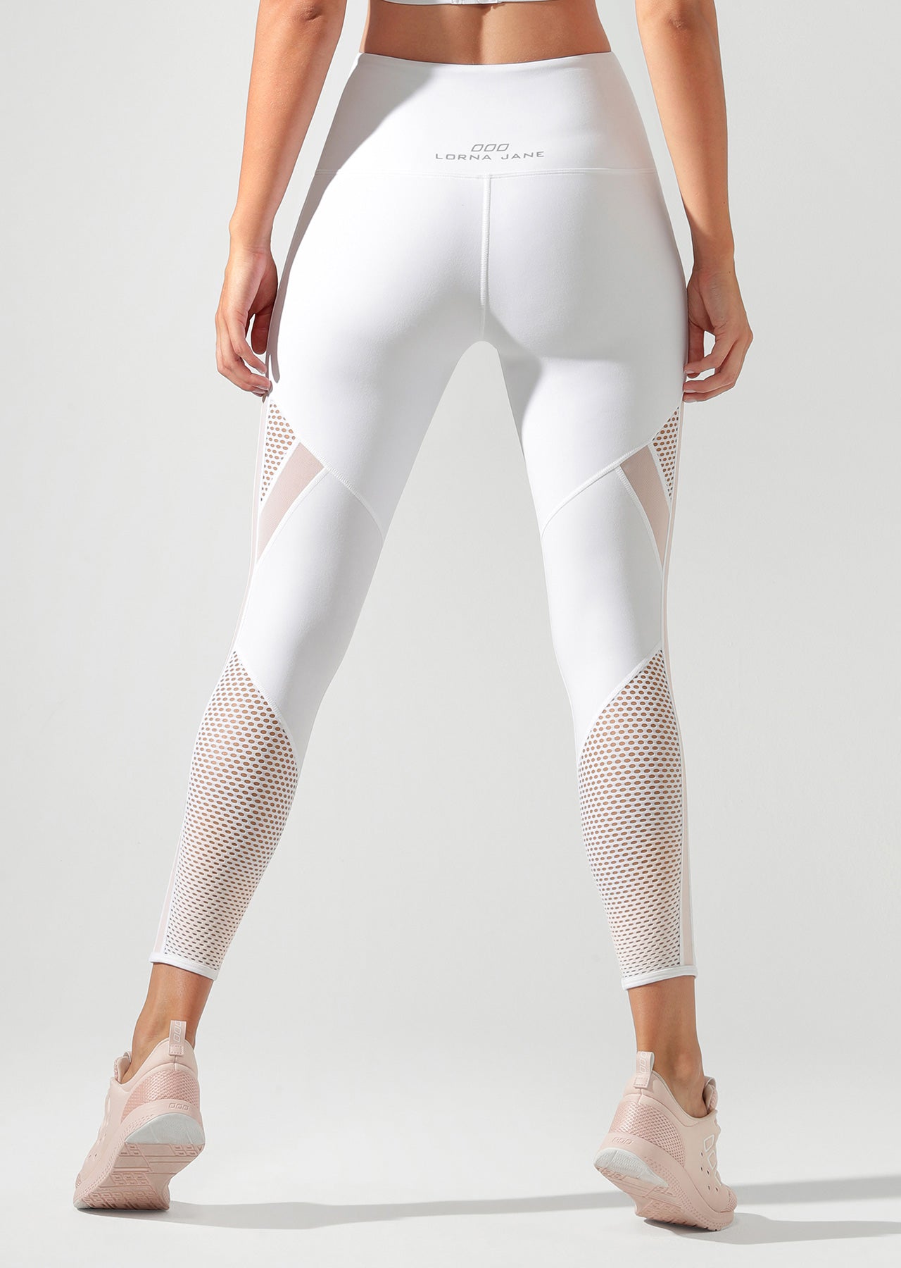 Lorna Jane Fierce Booty Support Ankle Biter Tight - White
