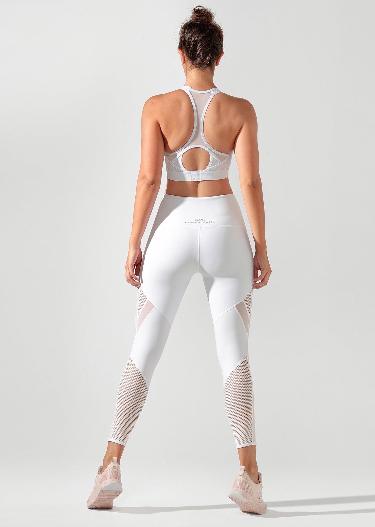Lorna Jane Fierce Booty Support Ankle Biter Tight - White