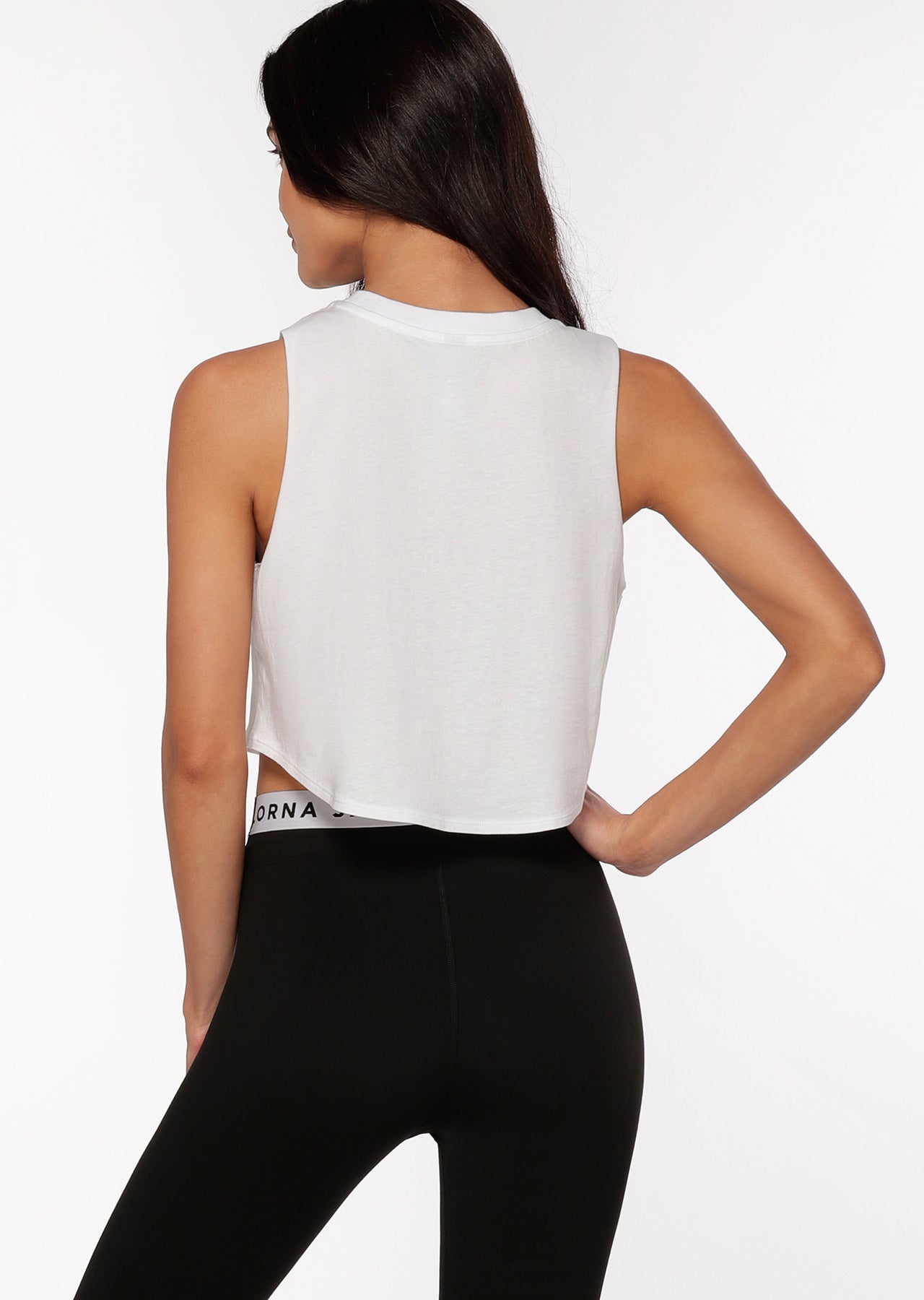 Lorna Jane Fierce Cropped Tank - White
