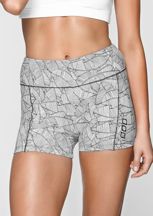 Lorna Jane Fine Lines Core Short Tight - Black/White