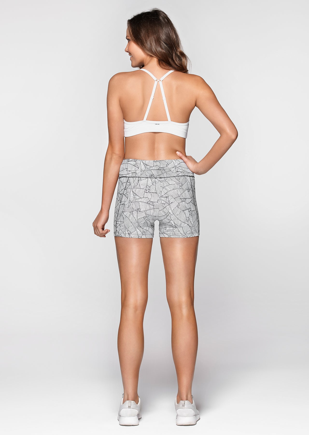 Lorna Jane Fine Lines Core Short Tight - Black/White