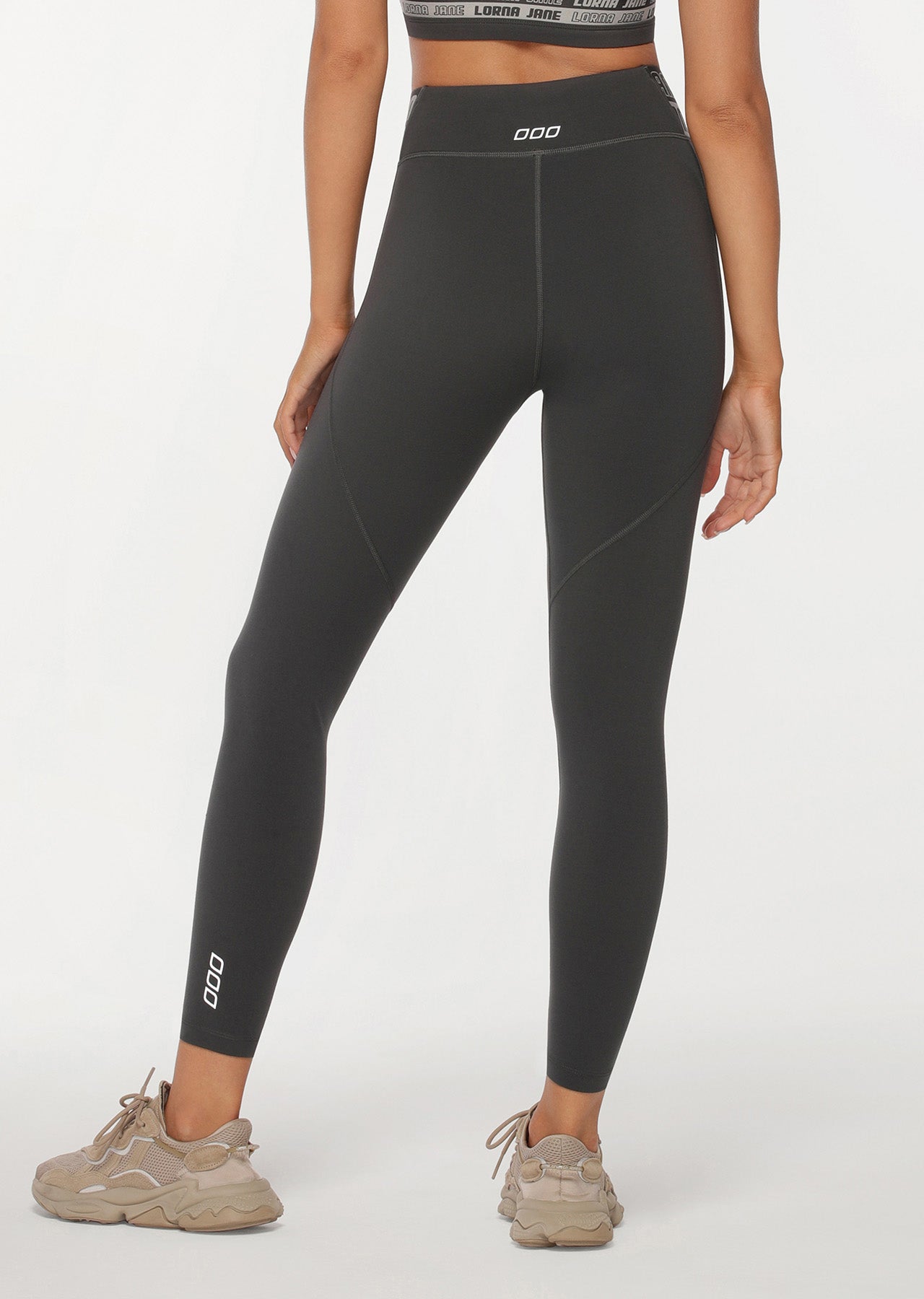 Lorna Jane Finesse Ankle Biter Leggings - Titanium